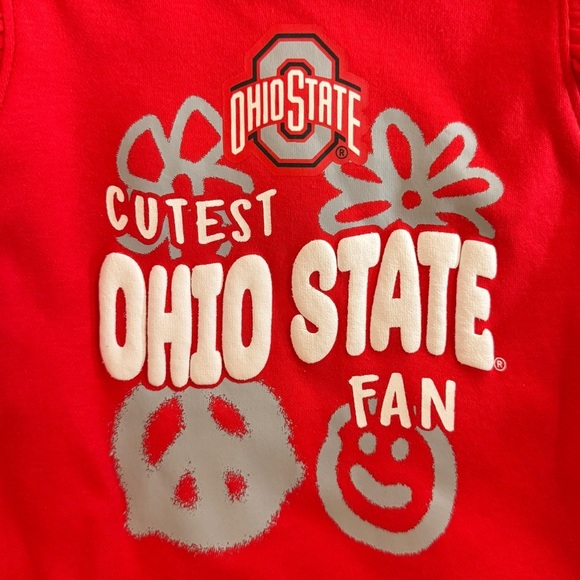 2 Piece Ohio State Buckeyes Scarlett and Gray Onesies - Picture 6 of 13